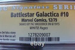 Battlestar Galactica 1978 marvel Comic Book cgc SIGNATURE SERIES #10 RARE