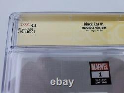 Black Cat 1 CGC 9.8 Virgin 1200 Signature Series Signed Stanley Artgerm Lau