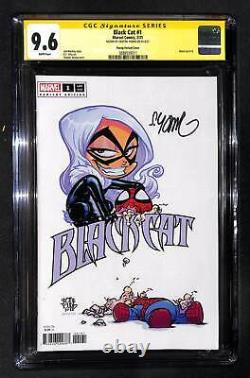 Black Cat #1 Skottie Young Variant CGC 9.6 Signature Series Skottie Young Signed