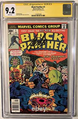 Black Panther #1 Cgc 9.2 Signed Stan Lee Signature Series Bronze Age Jack Kirby