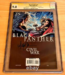 Black Panther #25 Cgc 9.8 Ss Michael Turner Signed