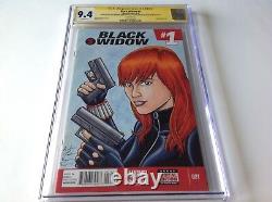 Black Widow 1 Cgc 9.4 Signature Series Sketch Brian Brendan Fraim Marvel Comics