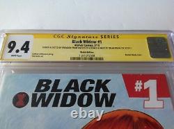 Black Widow 1 Cgc 9.4 Signature Series Sketch Brian Brendan Fraim Marvel Comics