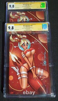 Blast-Off Girls! #NN CGC 9.8 SS Nathan Szerdy Variant Set of 2 Signature Series