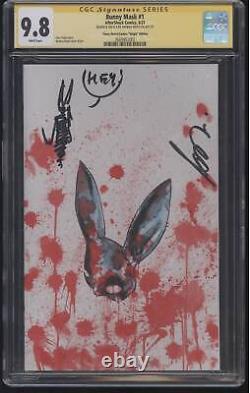 Bunny Mask #1 Cgc 9.8 Signature Series Andrea Mutti Signed Sketched