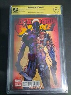 CBCS 9.2 Signature Series Deadpool vs. X-Force #1 Variant Signed Campbell