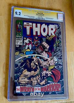 CGC 9.2 1968 #152 Thor Signed By Stan Lee Signature Series SS Marvel Autograph