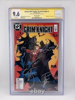 CGC 9.6 WHITE Pages Batman Who Laughs The Grim Knight #1 5/19 Signature Series