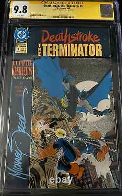 CGC 9.8 Signature Series Deathstroke, the Terminator #8 Signed by Mike Zeck