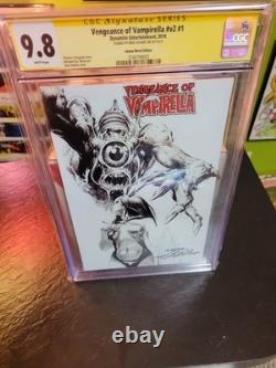 CGC 9.8 Signature Series VENGEANCE OF VAMPIRELLA #1 Adams Metal Variant Signed