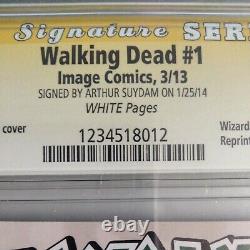 CGC 9.8 Signature Series Walking Dead #1 3/13 Signed By Arthur Suydam St. Louis