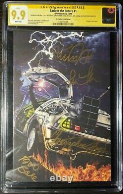 CGC 9.9 Back to the Future 1 Comic Book Virgin Variant Signature Series SS X4