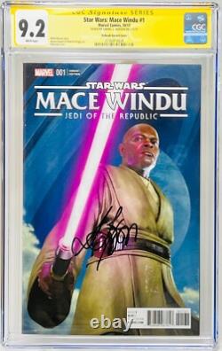 CGC Signature Series 9.2 Star Wars Mace Windu #1 Variant Samuel L. Jackson Auto