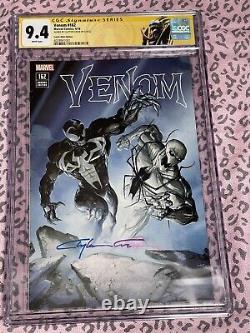 CGC Signature Series 9.4 Venom #162 signed by Clayton Crain