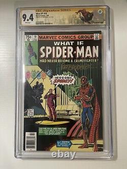 CGC Signature Series 9.4 WHAT IF SPIDER-MAN #19 SIGNED BY BRODERICK NEWSSTAND
