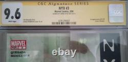 CGC Signature Series 9.6 NYX #3 1st Appearance of X-23, 1st Laura Kinney NM/M+ CGC Signature Series 9.6 NYX #3 1st Appearance of X-23, 1st Laura Kinney NM/M+