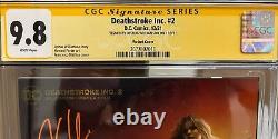 CGC Signature Series 9.8 Deathstroke Inc. #2 Signed by Joshua Williamson