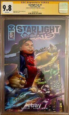 CGC Signature Series 9.8 Starlight Cats #1 Signed By Shane Davis & Yanzi Lin