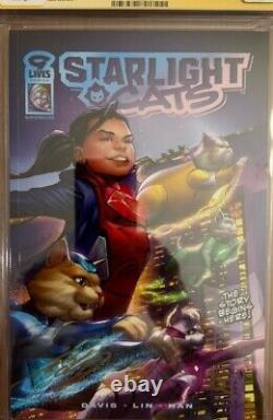 CGC Signature Series 9.8 Starlight Cats #1 Signed By Shane Davis & Yanzi Lin