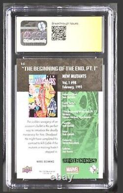 CGC Signature Series Gem Mint 10 New Mutants #98 Upper Deck Marvel 2012