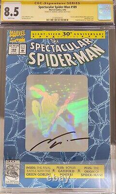 CGC Signature Series Graded 8.5 Spectacular Spiderman 189 Andrew Garfield Auto