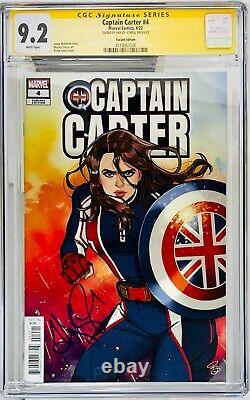 CGC Signature Series Graded 9.2 Captain Carter #4 Variant Signed Hayley Atwell