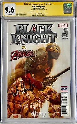 CGC Signature Series Graded 9.6 Marvel Black Knight #2 Signed by Kit Harington