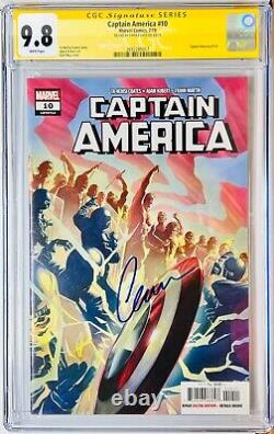 CGC Signature Series Graded 9.8 Captain America #10 Signed by Chris Evans