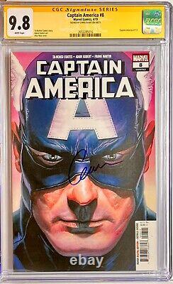 CGC Signature Series Graded 9.8 Captain America #8 Signed by Chris Evans