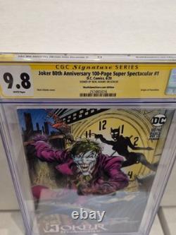 CGC Signature Series THE JOKER 80TH ANNIVERSARY 9.8 NM/MT SIGNED NEAL ADAMS RIP