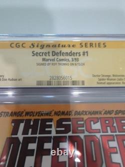 CGC Signature Series The Secret Defenders #1 Signed Roy Thomas Ships Free #11