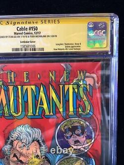 Cable #150 Lenticular CGC 9.8 Signed By Stan Lee & Todd McFarlane. Homage Cover