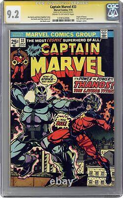 Captain Marvel #33 CGC 9.2 SS Starlin 1974 1318163006