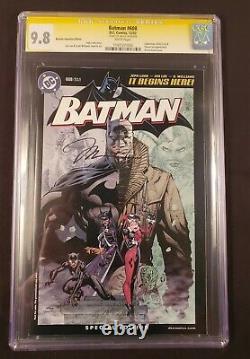 Cgc 9.8 White Pages Batman # 608 Rrp Hush Variant Signature Series Tom Brady