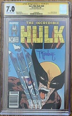 Cgc Signature Series 7.0 Fn/vf The Incredible Hulk (marvel, 1988) #340 Copper Age