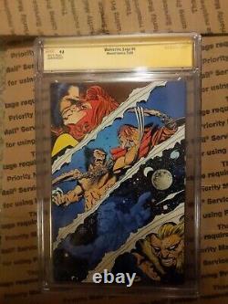 Cgc Signature Series 9.8 Signed Roy Thomas Wolverine Saga #4 (1989) White Pgs