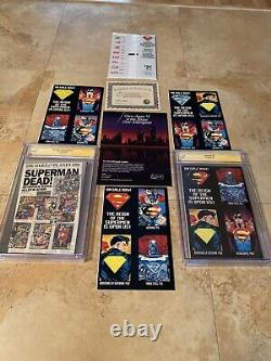 Cgc Signature Series Death And Return Of Superman Collection Signed 3x Coa