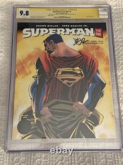 Cgc signature series 9.8 Superman Year One #1 Signed Romita Jrs And Frank miller