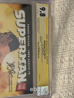 Cgc signature series 9.8 Superman Year One #1 Signed Romita Jrs And Frank miller