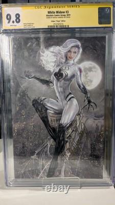 Cgc signature series White Widow #3 Natali Sanders Signed Eclipse Virgin Cover