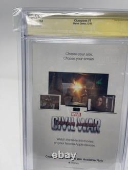 Champions #1 CGC 9.8 Signature Series Humberto Ramos Signed Marvel 2016