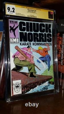 Chuck Norris Karate Kommandos #3 Marvel Comics Cgc 9.2 Signature Series
