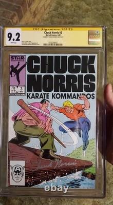 Chuck Norris Karate Kommandos #3 Marvel Comics Cgc 9.2 Signature Series
