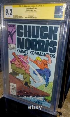 Chuck Norris Karate Kommandos #3 Marvel Comics Cgc 9.2 Signature Series
