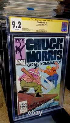 Chuck Norris Karate Kommandos #3 Marvel Comics Cgc 9.2 Signature Series
