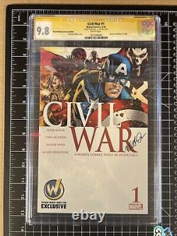 Civil War #1 Wizard World Michael Golden Variant CGC 9.8 2016 Signature Series