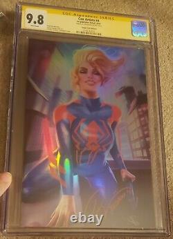 Con Artists 4 CGC 9.8 SS Tristarr Spider-man Virgin Foil Signed By Ryan Kincaid