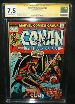 Conan the Barbarian #23 Roy Thomas 1st Red Sonja CGC Signature Series 7.5 1973
