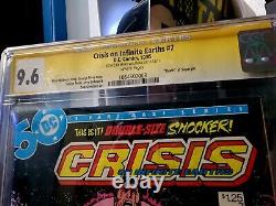 Crisis on Infinite Earths #7 CGC Signature Series 9.6 George Perez Cover