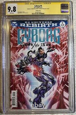 Cyborg #9 CGC SS 9.8 Signed Joivan Wade Celebrity Signature Series Actor Auto